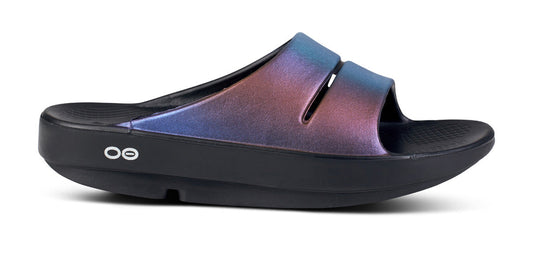 Women's OOahh Luxe Slide Sandal - Midnight Spectre lateral view