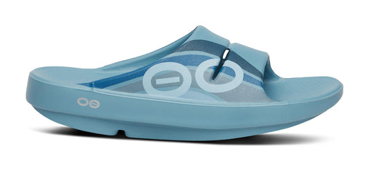 OOahh Sport Slide Sandal - Ocean Blue Wave lateral view
