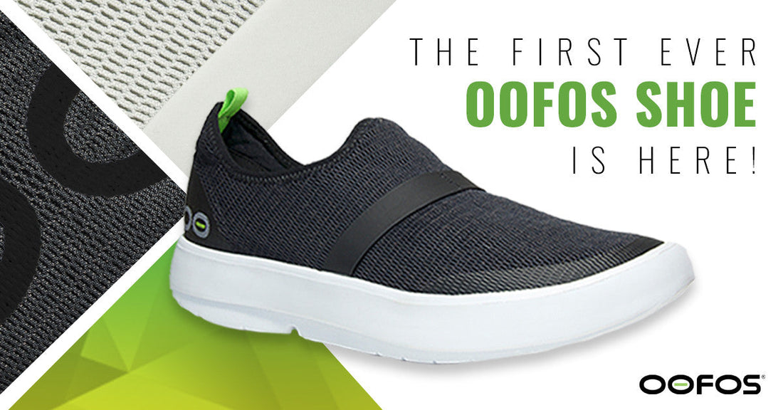 First Ever OOFOS Shoe at the Boston Marathon Expo!!