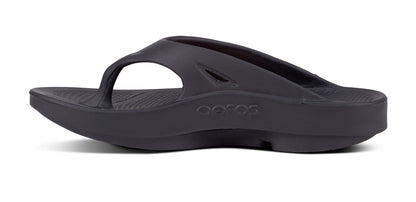 Women's OOriginal Sandal - Black - OOFOS medial view