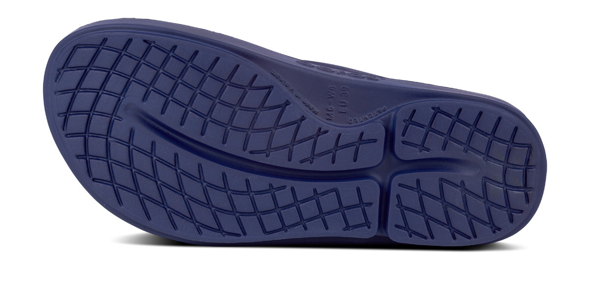 Women's OOriginal Sandal - Navy - OOFOS bottom view
