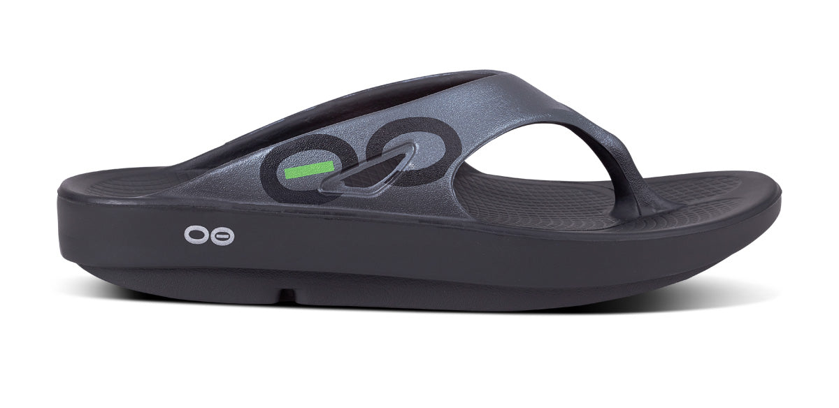 Women's OOriginal Sport Sandal - Graphite - OOFOS lateral view