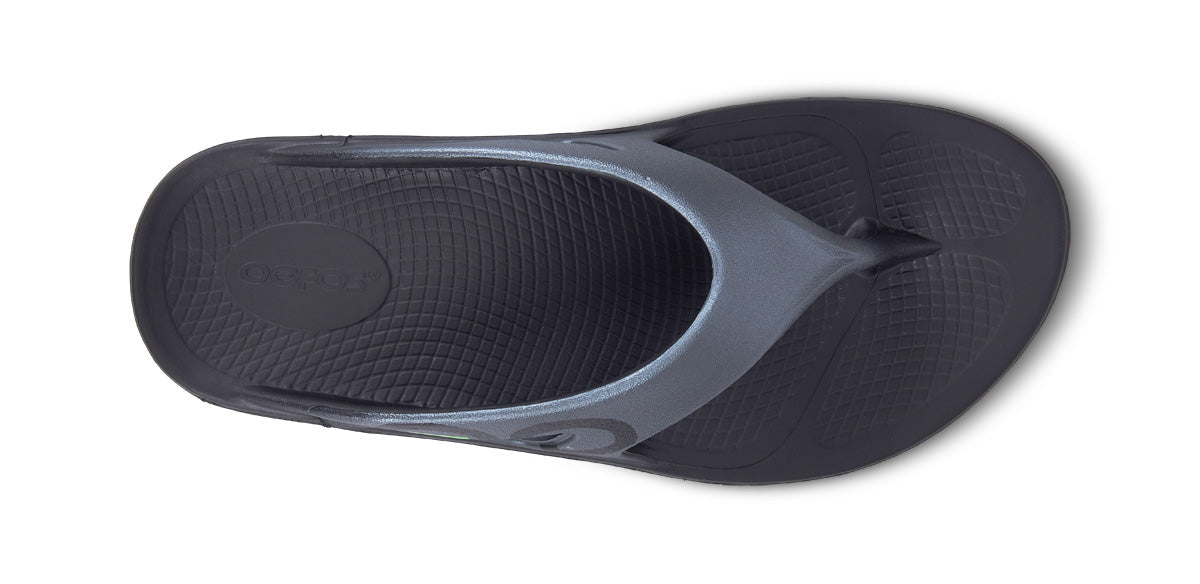 Women's OOriginal Sport Sandal - Graphite - OOFOS top view 