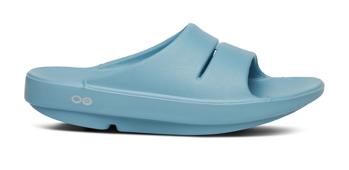 OOahh Slide Sandal - Ocean Blue lateral view