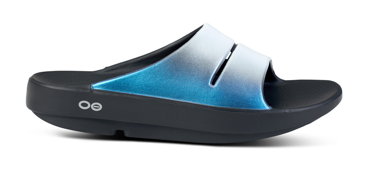 Women's OOahh Luxe Slide Sandal - Frost lateral view