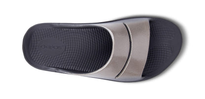 Women's OOahh Luxe Slide Sandal - Latte - OOFOS back view