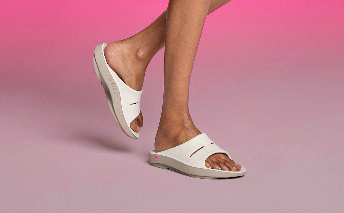 Women's Limited Edition 2025 OOahh FUSED - Project Pink model walking in studio | lifestyle