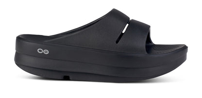 Women's OOmega OOahh Sandal - Black lateral view