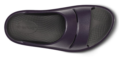 Women's OOmega OOahh Stacked Sandal - Amethyst Sparkle top view