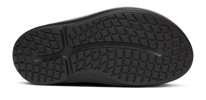Women's OOmega OOahh Stacked Sandal - Amethyst Sparkle bottom view