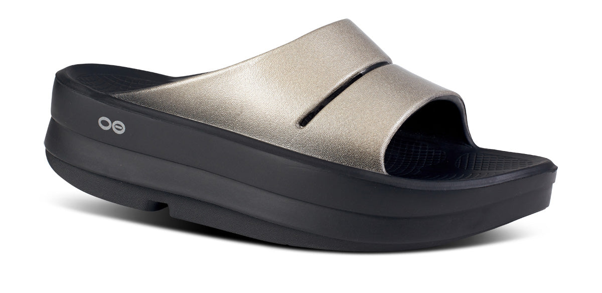 Women's OOmega OOahh Luxe Sandal - Latte main view