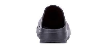 Men's OOcloog Clog - Black - OOFOS back view