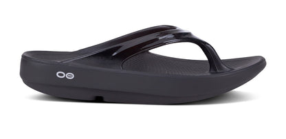 Women's OOlala Sandal - Black - OOFOS lateral view