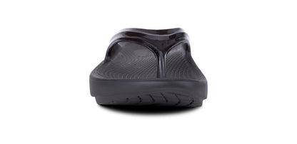 Women's OOlala Sandal - Black - OOFOS front view