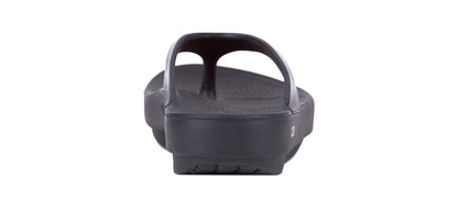 Women's OOlala Sandal - Black - OOFOS back view
