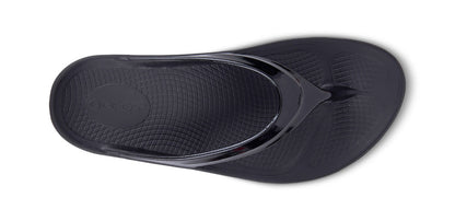 Women's OOlala Sandal - Black - OOFOS top view