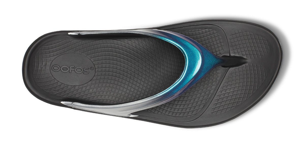 Women's OOlala Luxe Sandal - Shimmer Blue top view