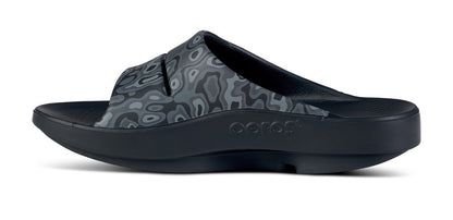 Men's OOahh Sport Slide Sandal - Black Water Camo medial view