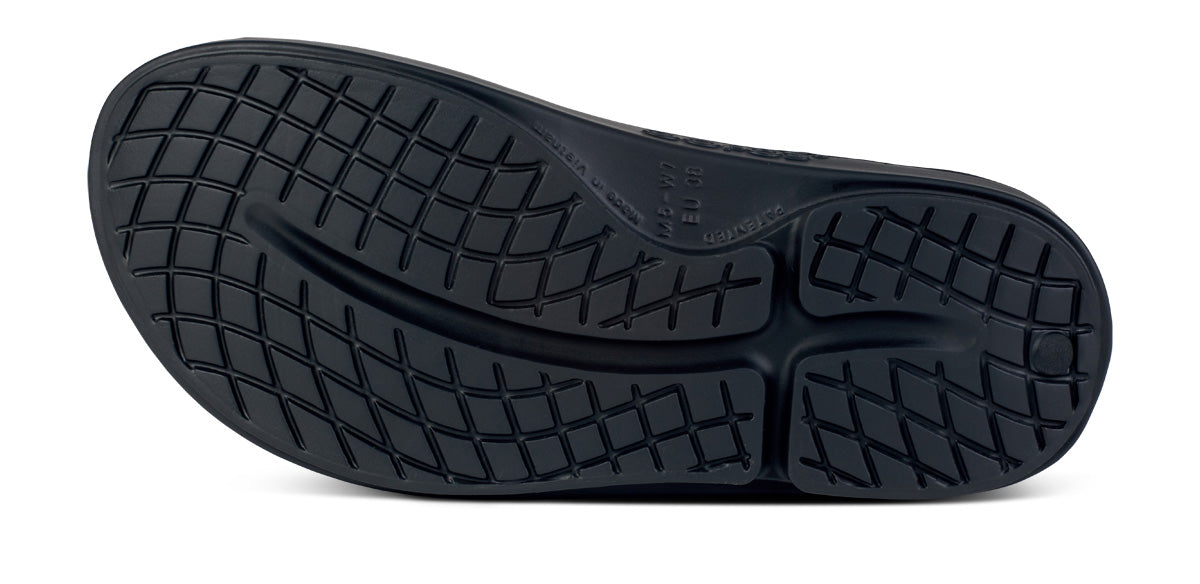 Women's OOahh Sport Slide Sandal - Black Water Camo bottom view