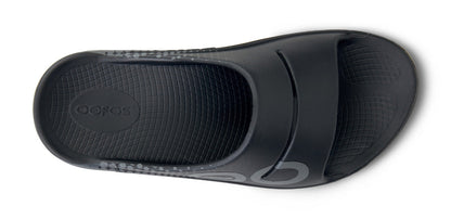 Women's OOahh Sport Slide Sandal - Black Matrix top view
