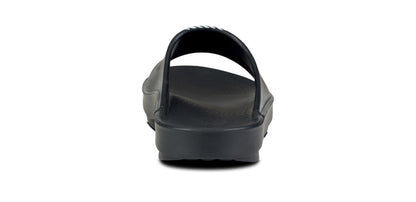 FJ X OOFOS Men's OOahh Sport Slide Sandal - Black back view