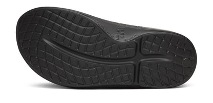 OOahh Sport Slide Sandal - Black Wave bottom view