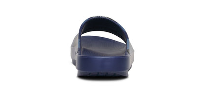 FJ X OOFOS OOahh Sport Slide Sandal - Navy Camo back view