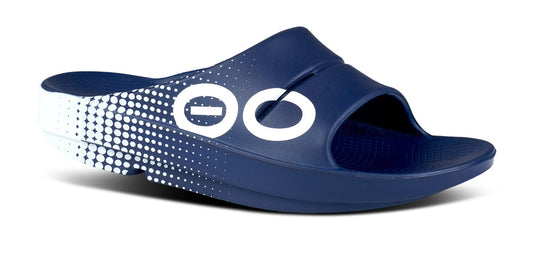 Men's OOahh Sport Slide Sandal - Navy Matrix main view