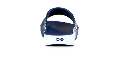 Women's OOahh Sport Slide Sandal - Navy Matrix back view