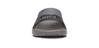 BAUER/OOFOS OOahh Sport Slide Sandal - Slate front view
