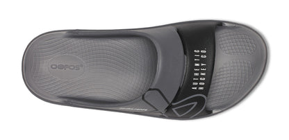 BAUER/OOFOS OOahh Sport Slide Sandal - Slate top view