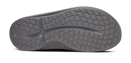 BAUER/OOFOS OOahh Sport Slide Sandal - Slate bottom view