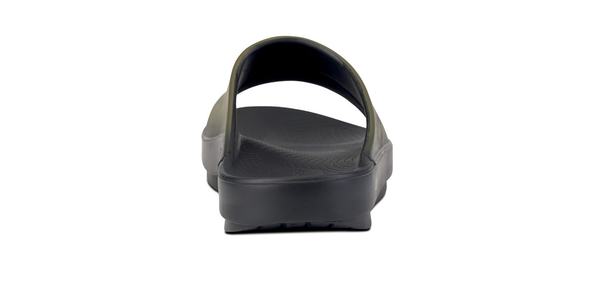 Men's OOahh Sport Slide Sandal - Tactical Green back view