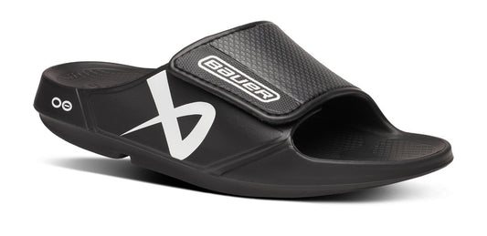 BAUER/OOFOS OOahh Sport Flex Sandal – Black main view