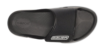 BAUER/OOFOS OOahh Sport Flex Sandal – Black top view