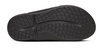 BAUER/OOFOS OOahh Sport Flex Sandal – Black bottom view