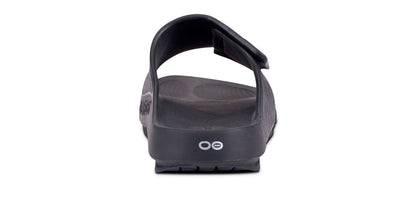 Women's OOahh Sport Flex Sandal- Matte Black back view