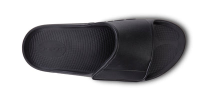 Men's OOahh Sport Flex Sandal - Matte Black top view