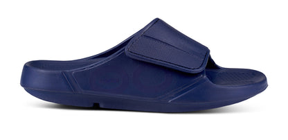 Women's OOahh Sport Flex Sandal - Navy lateral view