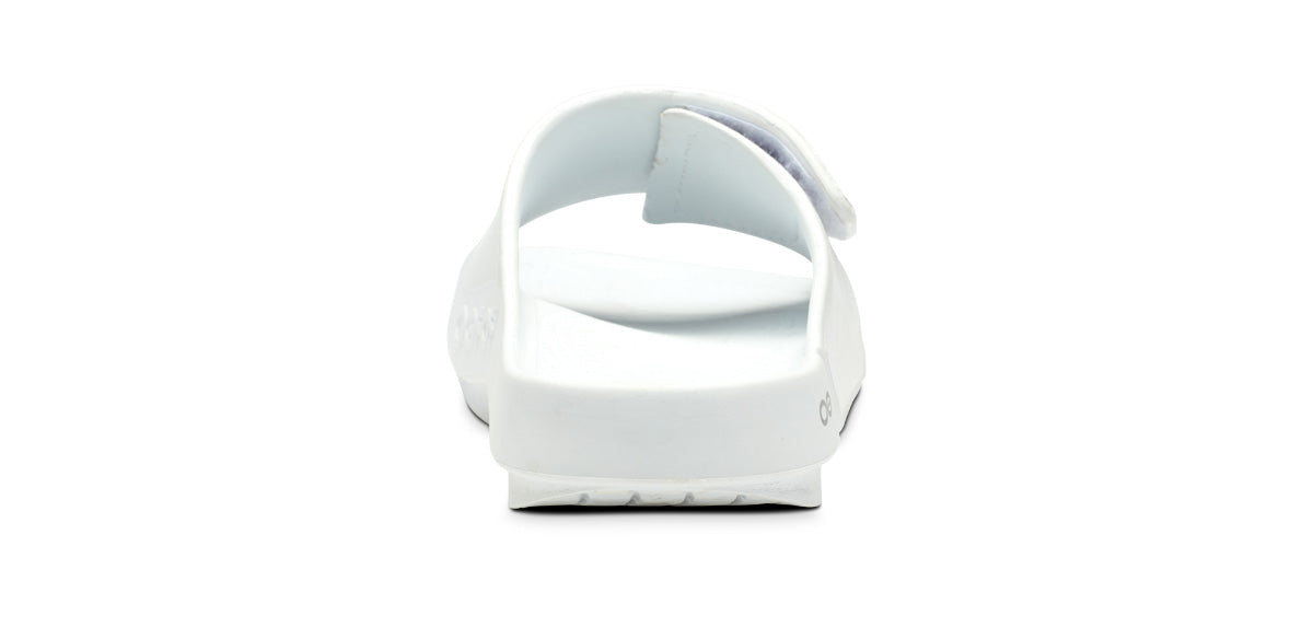 Men's OOahh Sport Flex Sandal - White back view