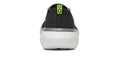 Women's OOmy Stride Low Shoe - White Black back view