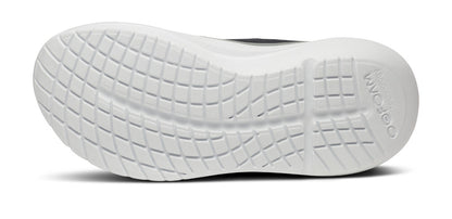 Women's OOmy Stride Low Shoe - White Black bottom view