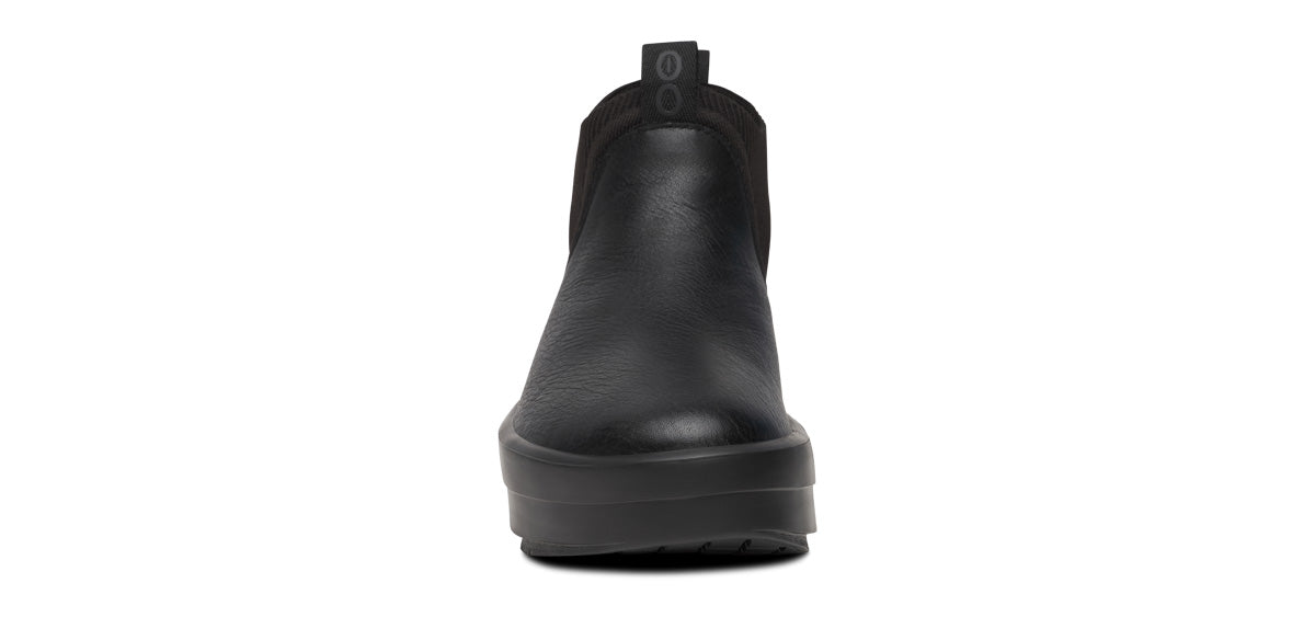 Women's OOmega Leather Londoner - Black front view