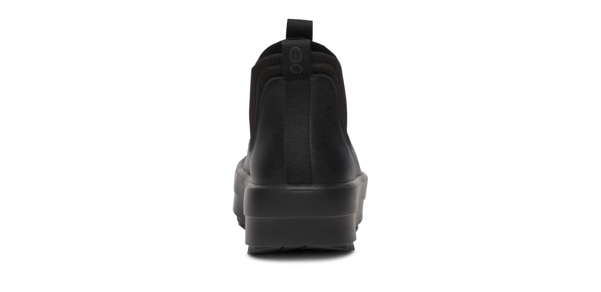 Women's OOmega Leather Londoner - Black back view