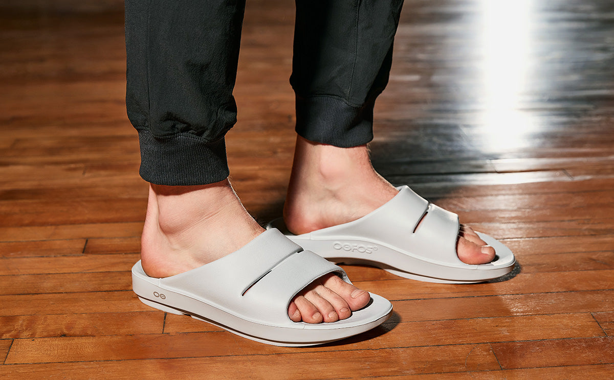 model wearing ooahh moonstone on hardwood floor | lifestyle