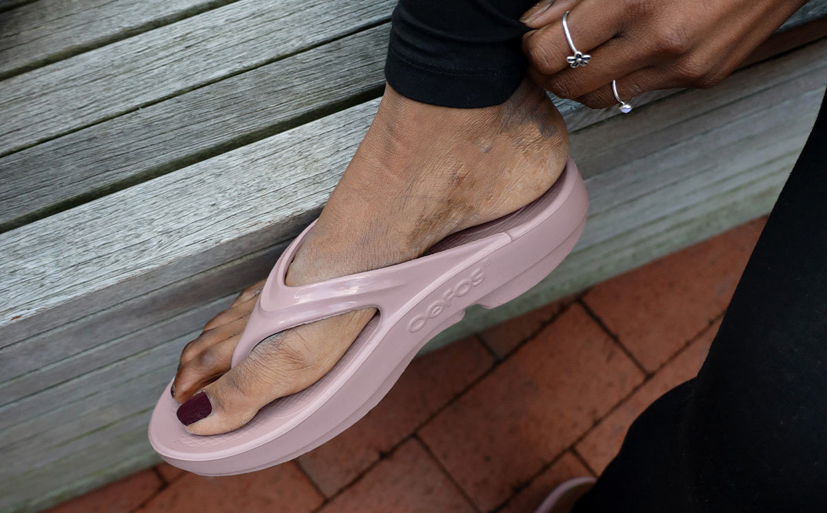 Women's OOlala Sandal - Stardust lifestyle close up image of shoe | lifestyle