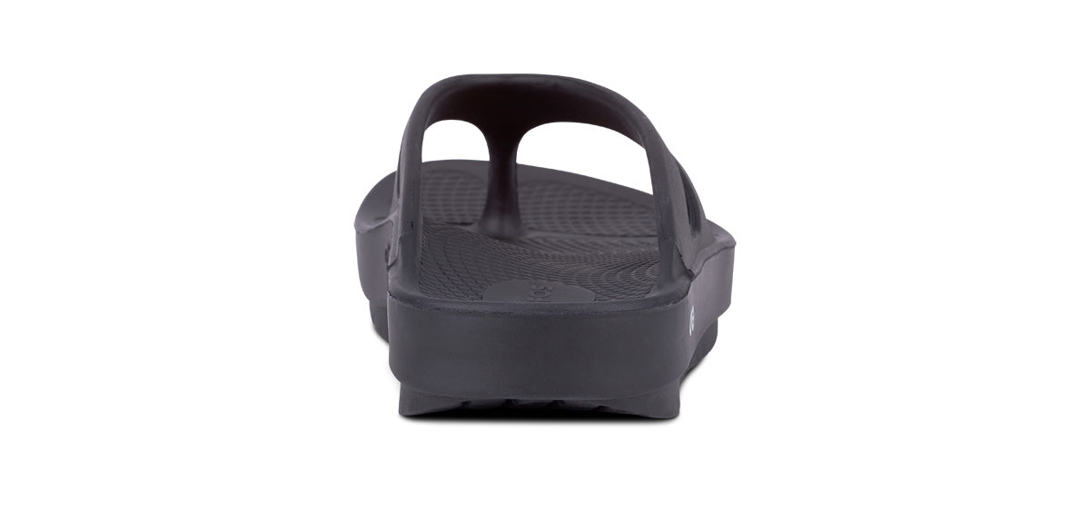 Men's OOriginal Sandal - Black - OOFOS back view
