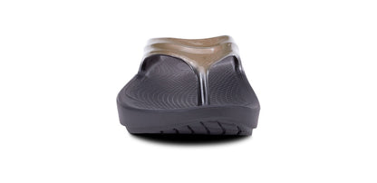 Women's OOlala Sandal - Latte - OOFOS front view