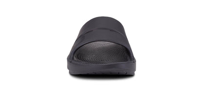 Women's OOahh Sport Slide Sandal - Black Matte front view