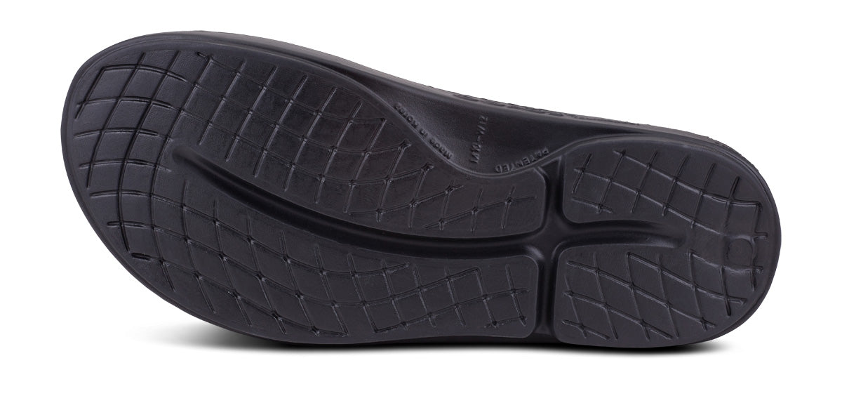 Women's OOahh Sport Slide Sandal - Black Matte bottom view